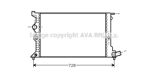 AVA QUALITY COOLING Радиатор, охлаждение двигателя CN2072